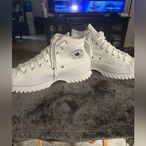 Converse Women's White Platform Sneakers